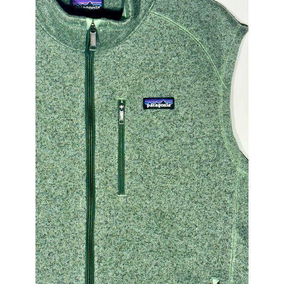 Patagonia Better Sweater Fleece Vest Men’s XL Sage Green Full Zip - Picture 2 of 5